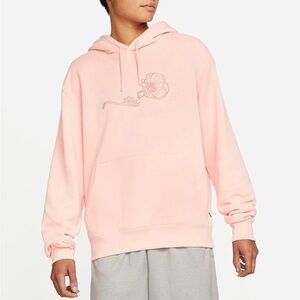 Nike SB Mens Flower Peach Pink Medium hoodie sweater top skateboarding BNWOT